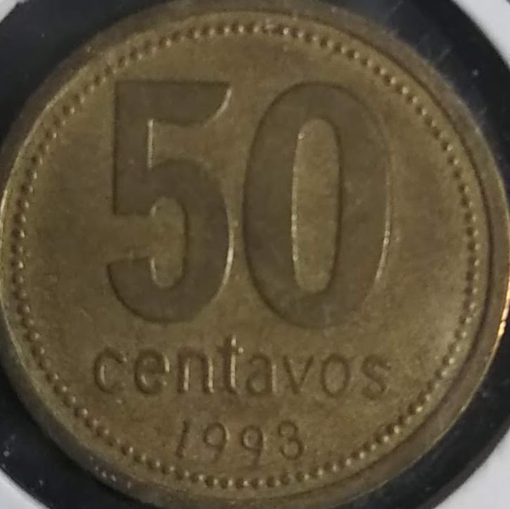 ARS0.5【アルゼンチン】50センターボ (1992-2010)