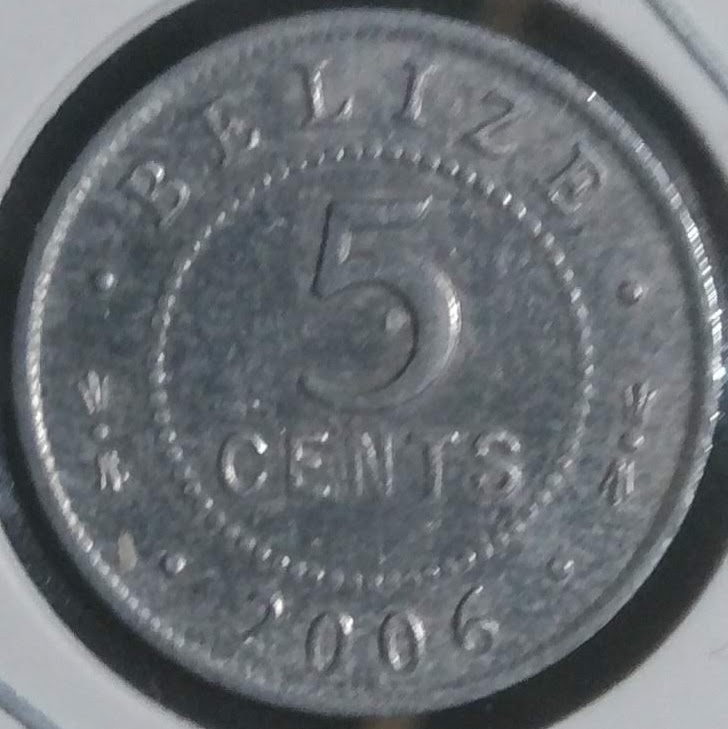 【ベリーズ】5セント (1976-2021)