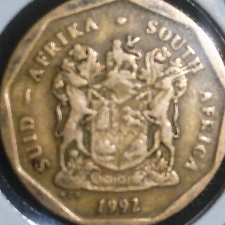 ZAR0.5【南アフリカ】50セント SUID-AFRIKA - SOUTH AFRICA (1992-1995)