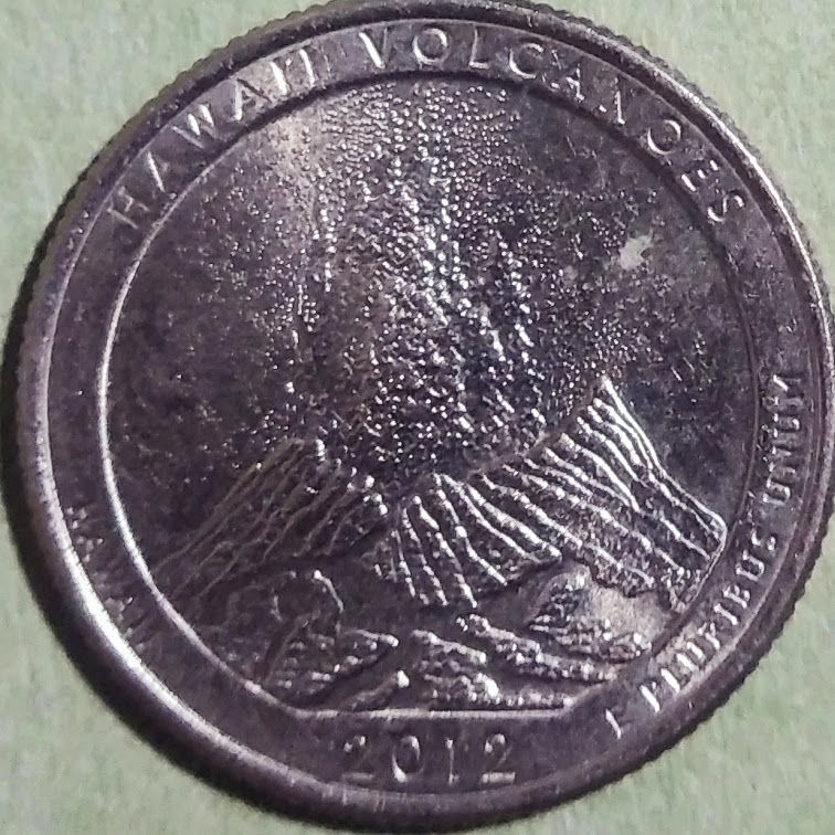 【アメリカ】ハワイ州 ハワイ火山国立公園 (アメリカ・ザ・ビューティフル25セント硬貨)
