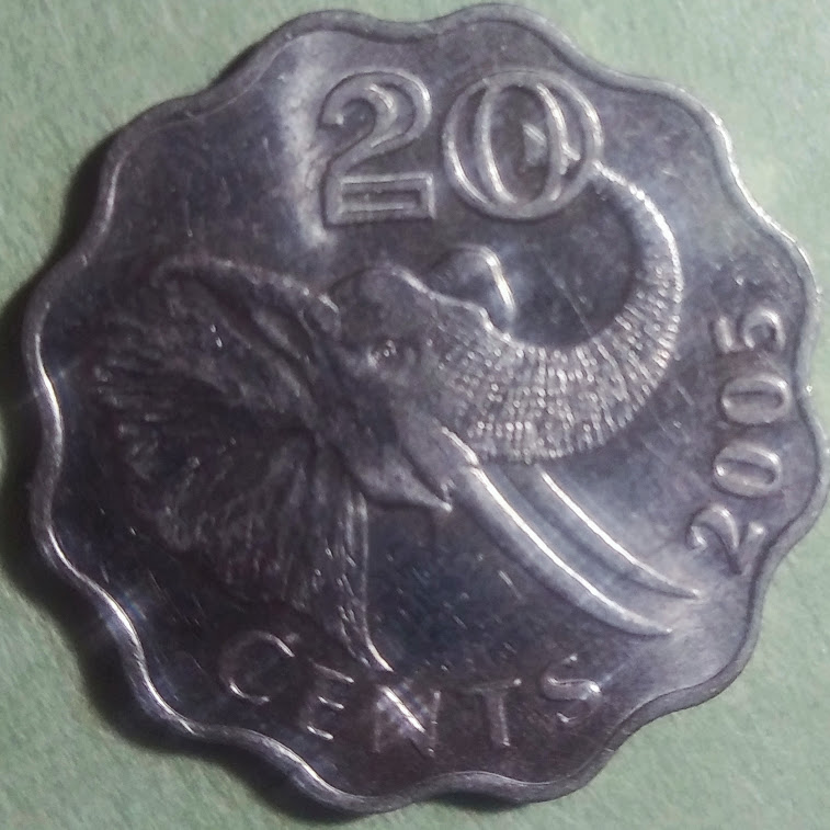 【エスワティニ】20セント (1996-2005)