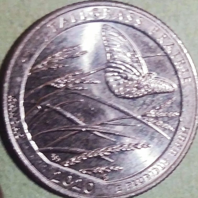 USD0.25【アメリカ】カンザス州 トールグラス・プレイリー国立公園 (アメリカ・ザ・ビューティフル25セント硬貨)