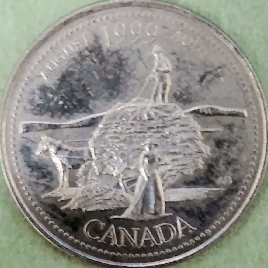 CAD0.25【カナダ】エリザベス2世 次世紀へのカナダ 8月 (1999)