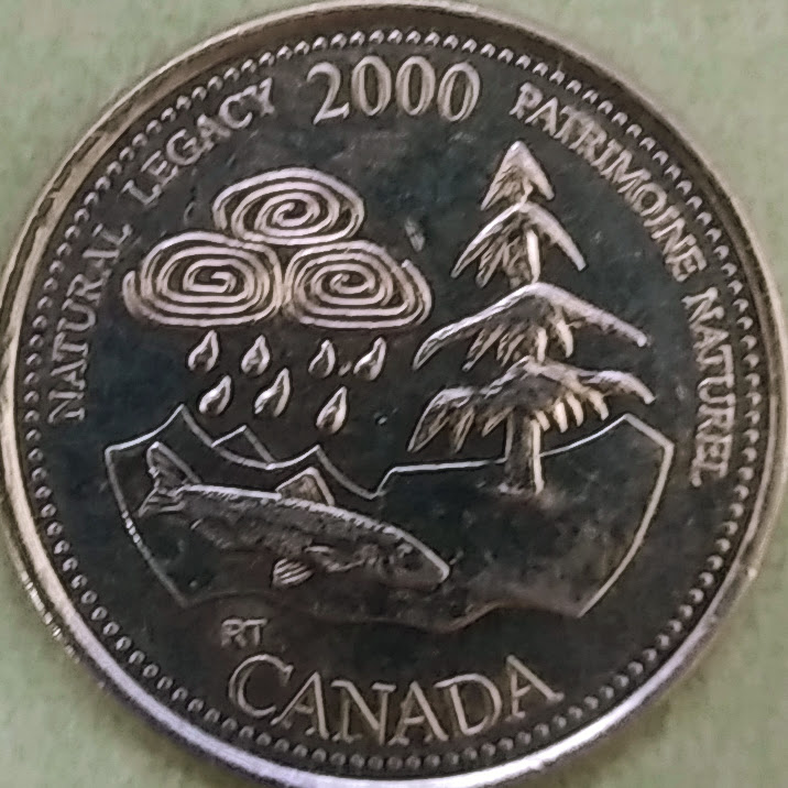 CAD0.25【カナダ】エリザベス2世 ミレニアム 自然遺産 (2000)