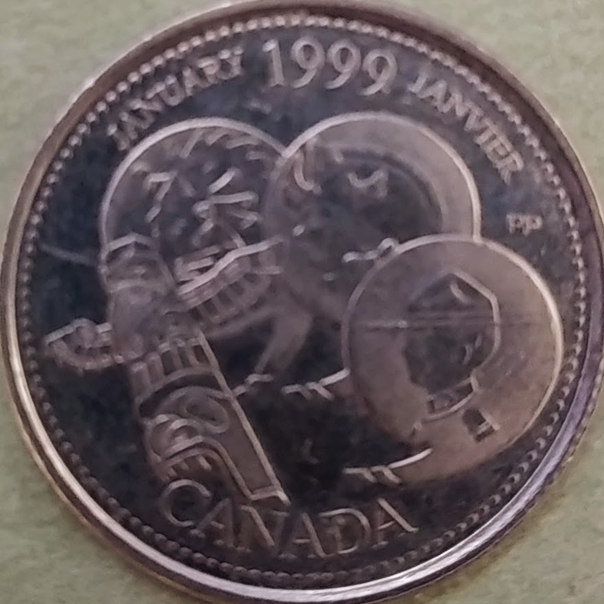 CAD0.25【カナダ】エリザベス2世 次世紀へのカナダ 1月 (1999)